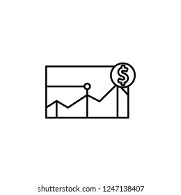 business graph icon. Element of business icon. Premium quality graphic design icon. Signs and symbols collection icon for websites, web design, mobile app