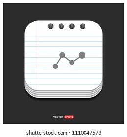 Business graph icon - Free vector icon