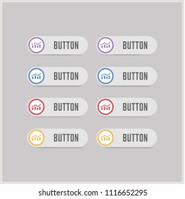 Business graph icon - Free vector icon