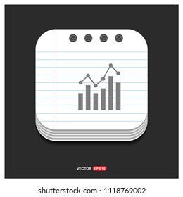 Business graph icon - Free vector icon