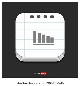 Business graph icon - Free vector icon