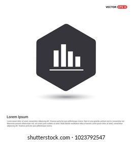 Business graph icon Hexa White Background icon template