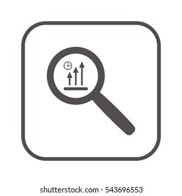 Business graph  icon, isolated. Flat design. 