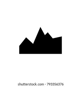 business graph icon isolated. statistics
