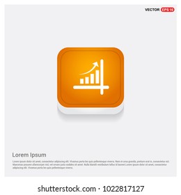 Business graph icon Orange Abstract Web Button