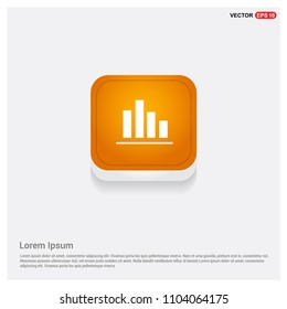 Business graph icon Orange Abstract Web Button