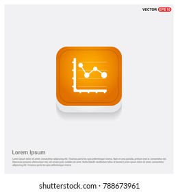 Business graph icon Orange Abstract Web Button