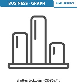 Business - Graph Icon. Professional, pixel perfect icons optimized for both large and small resolutions. EPS 8 format. 12x size for preview.