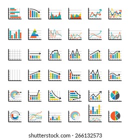 Business Graph icon set