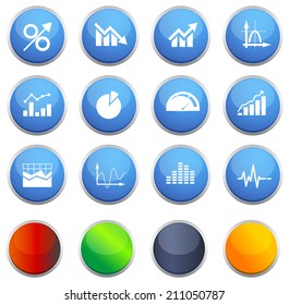 Business Graph Icon Set - Illustration