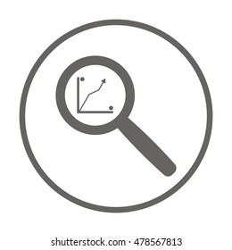 Business graph icon. Vector.