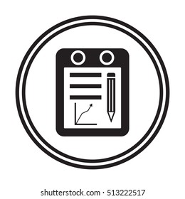 Business graph icon. Vector.