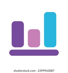 Icono del gráfico de negocios Ilustración del vector