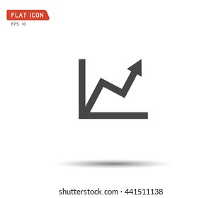 Business graph Icon Vector, logo eps illustration