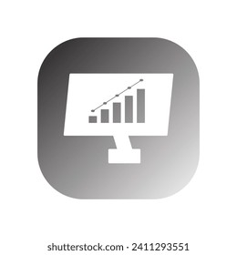 business graph icon vector template illustration logo design