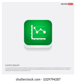 Business graph iconGreen Web Button