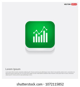 Business graph iconGreen Web Button