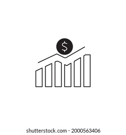 Business graph icons symbol vector elements for infographic web
