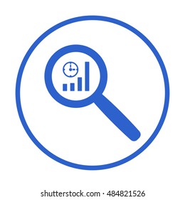 Business graph icon,vector.