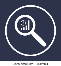 Business graph icon,vector.