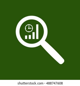 Business graph icon,vector.