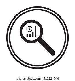 Business graph icon,vector.