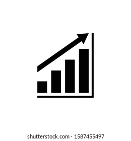 business graph logo icon template, chart vector element