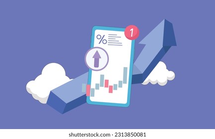 Business graph on application under creative solution concept