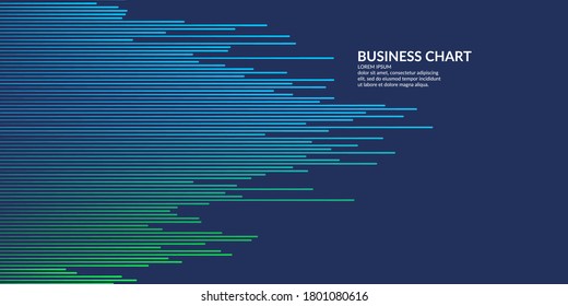 Gráfico de negocios sobre fondo blanco. Los analistas de los gráficos sobre el crecimiento y la caída de las ganancias. Ilustración vectorial.