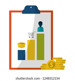 Business graph and profits