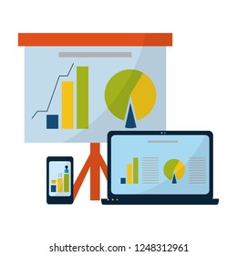 Business graph and profits