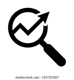 Business graph or research icon