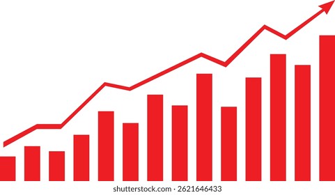 business graph showing growth arrow