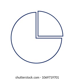 Business graph sign. Vector. Flat style black icon on white.
