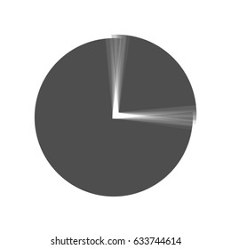 Business graph sign. Vector. Gray icon shaked at white background.
