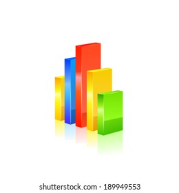 Business graph. Vector