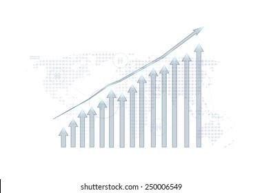 Business graph vector