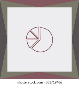 Business graph  Vector Icon.
