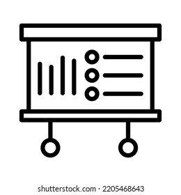 Business Graph Vector Icon which is suitable for commercial work and easily modify or edit it

