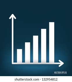 Business graph. Vector illustration.