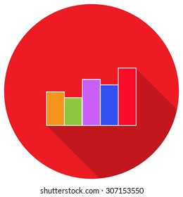 Business graph. Vector illustration.
