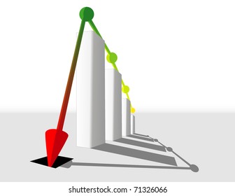 business graph. vector illustration 3