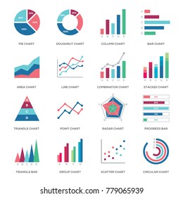 Business graphic data icon illustration