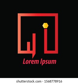 Business graphic design template vector isolated illustration.