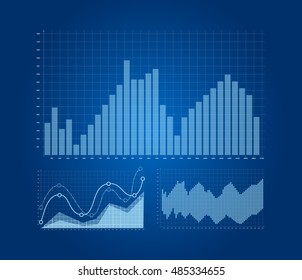 Business graphic. Statistic and data, information infographic