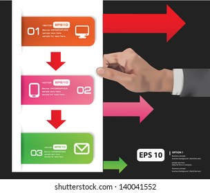 Business graphics design for text,vector