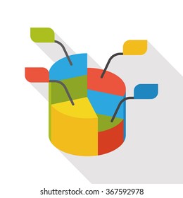 Business Graphics flat icon