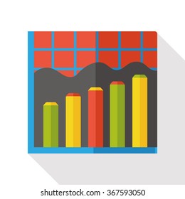 Business Graphics flat icon