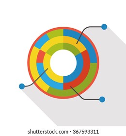 Business Graphics flat icon