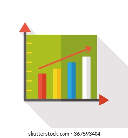 Business Graphics flat icon